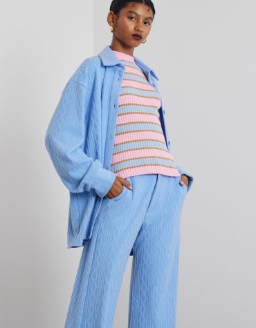 ‘CALYPSO’ ΠΛΕΚΤΗ ΡΙΓΕ ΜΠΛΟΥΖΑ (PINK/LIGHT BLUE) MAMOUSH ΝΕΕΣ ΑΦΙΞΕΙΣ 2