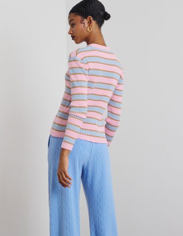 ‘CALYPSO’ ΠΛΕΚΤΗ ΡΙΓΕ ΜΠΛΟΥΖΑ (PINK/LIGHT BLUE) MAMOUSH ΝΕΕΣ ΑΦΙΞΕΙΣ