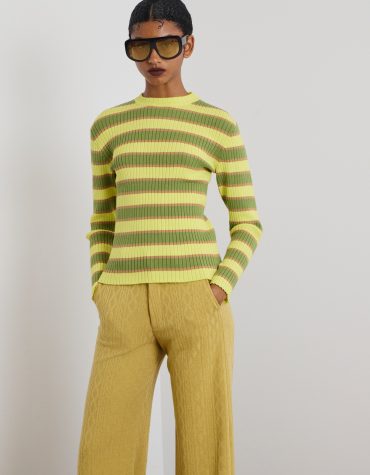 ‘CALYPSO’ ΠΛΕΚΤΗ ΡΙΓΕ ΜΠΛΟΥΖΑ (LIME/OLIVE) MAMOUSH ΝΕΕΣ ΑΦΙΞΕΙΣ