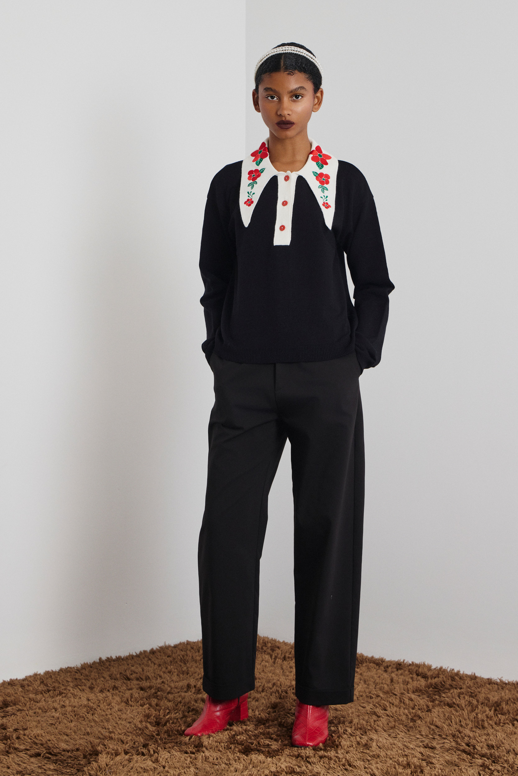 ‘DORIS’ KNITTED BLOUSE (BLACK) MAMOUSH ΝΕΕΣ ΑΦΙΞΕΙΣ 8