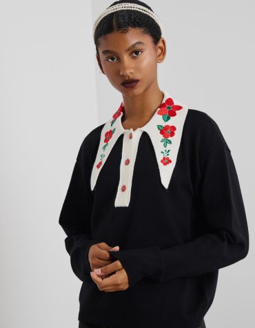 ‘DORIS’ KNITTED BLOUSE (BLACK) MAMOUSH ΝΕΕΣ ΑΦΙΞΕΙΣ 2