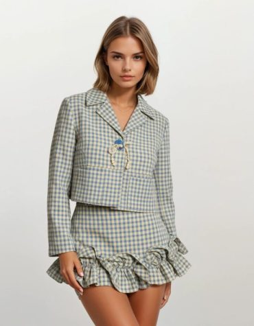 ΚΑΡΟ ΣΑΚΑΚΙ ΜΕ ΦΙΟΓΚΟ ΑΠΟ ΠΕΡΛΕΣ (MINT BLUE VICHY) MILKWHITE ΝΕΕΣ ΑΦΙΞΕΙΣ 2